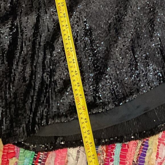 NWT A.L.C. Alexis Black Sequin Cutout Dress Size 2 - Picture 14 of 14